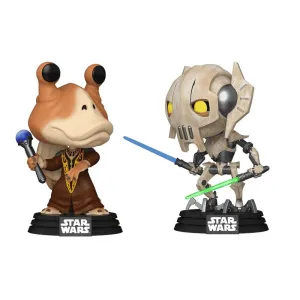 Star Wars: The Clone Wars POP! Vinyl Bobble-Heads 2-Pack Dóza na sušenky Dóza na sušenky Binks vs. General Grievous 9 cm