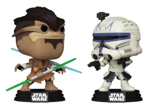 Star Wars: The Clone Wars POP! Vinyl Bobble-Heads 2-Pack Pong Krell vs. Captain Rex 9 cm