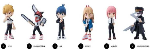 Chainsaw Man Anime Series Mini Figurky 9 cm Display (6) YuMe Toys